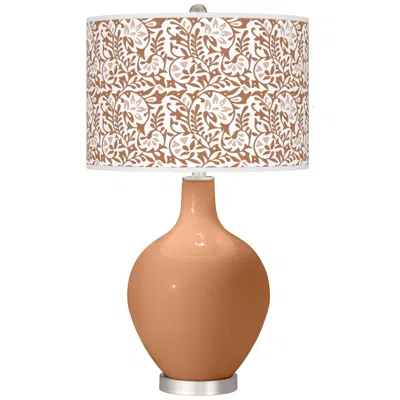 Color Plus Burnt Almond Gardenia Ovo Table Lamp