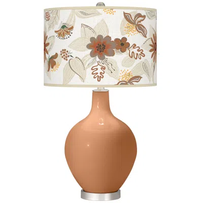 Color Plus Burnt Almond Mid Summer Ovo Table Lamp