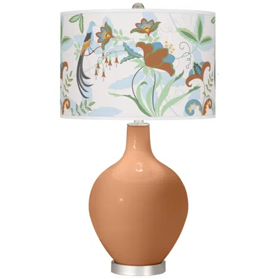 Color Plus Burnt Almond Sofia Ovo Table Lamp