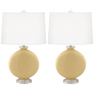 Color Plus Carrie 26 1/2" Humble Gold Table Lamps Set Of 2