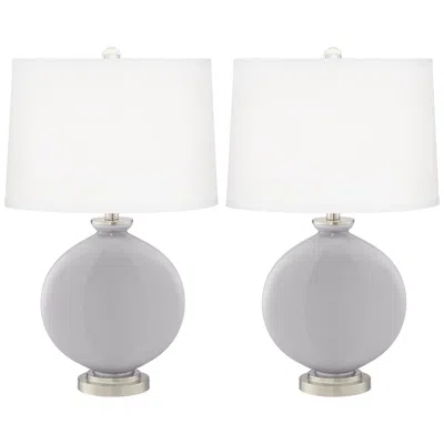 Color Plus Carrie 26 1/2" Swanky Gray Table Lamps Set Of 2