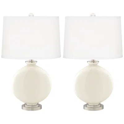 Color Plus Carrie 26 1/2" West Highland White Table Lamps Set Of 2