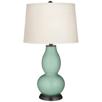 Color Plus Double Gourd 28 3/4" Grayed Jade Green Table Lamp