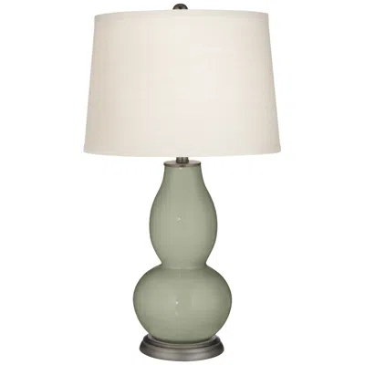 Color Plus Double Gourd 28 3/4" High Evergreen Fog Table Lamp
