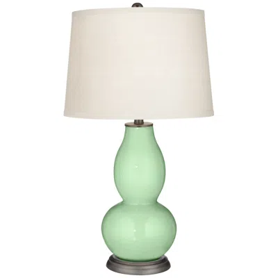 Color Plus Double Gourd 28 3/4" High Flower Stem Green Table Lamp