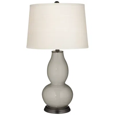 Color Plus Double Gourd 28 3/4" High Requisite Gray Table Lamp