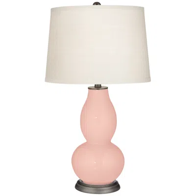 Color Plus Double Gourd 28 3/4" High Rose Pink Table Lamp