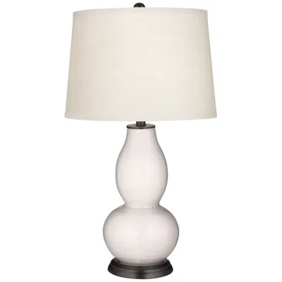 Color Plus Double Gourd 28 3/4" High Smart White Table Lamp