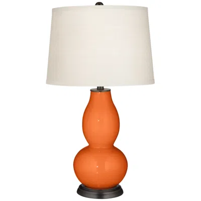 Color Plus Double Gourd 28 3/4" Invigorate Orange Table Lamp