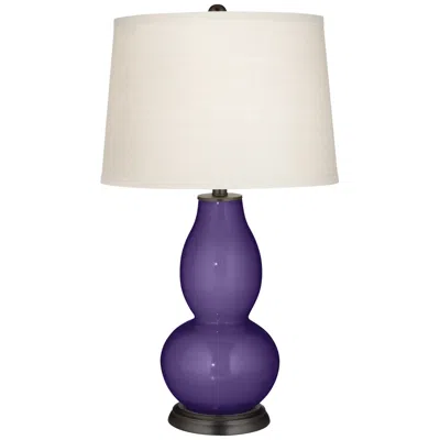 Color Plus Double Gourd 28 3/4" Izmir Purple Table Lamp