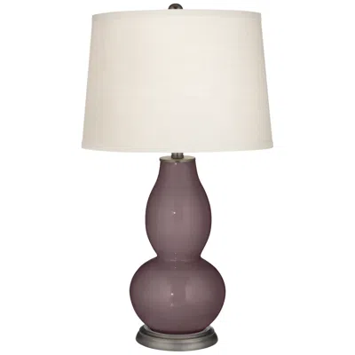 Color Plus Double Gourd 28 3/4" Vine Lace Shade Poetry Plum Table Lamp