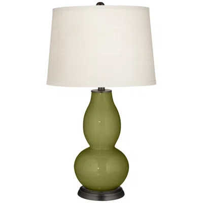 Color Plus Double Gourd Modern Rural Green Table Lamp