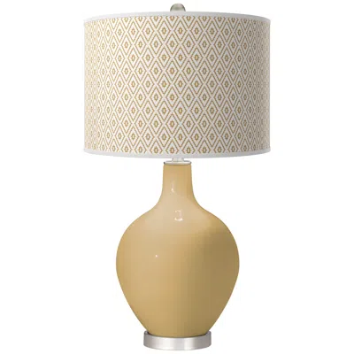 Color Plus Empire Gold Diamonds Ovo Table Lamp