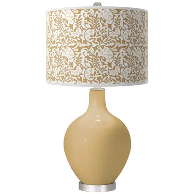 Color Plus Empire Gold Gardenia Ovo Table Lamp