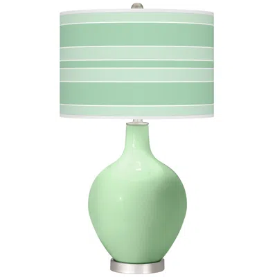Color Plus Flower Stem Bold Stripe Ovo Table Lamp