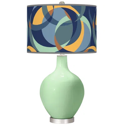 Color Plus Flower Stem Drifting Circles Ovo Table Lamp