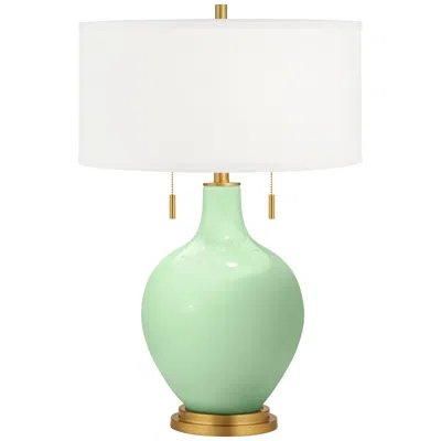 Color Plus Flower Stem Toby Brass Accents Table Lamp