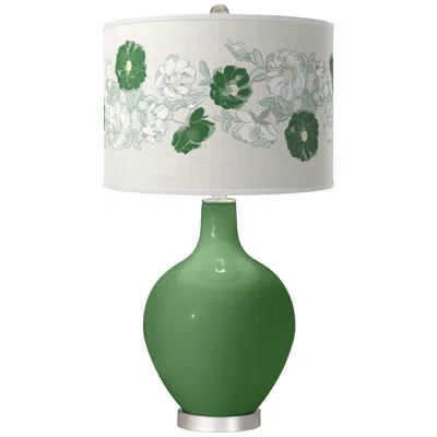 Color Plus Garden Grove Rose Bouquet Ovo Table Lamp