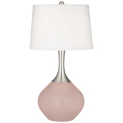 Color Plus Glamour Fog Linen Shade Spencer Table Lamp