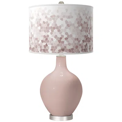 Color Plus Glamour Mosaic Ovo Table Lamp