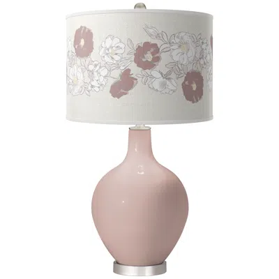 Color Plus Glamour Rose Bouquet Ovo Table Lamp
