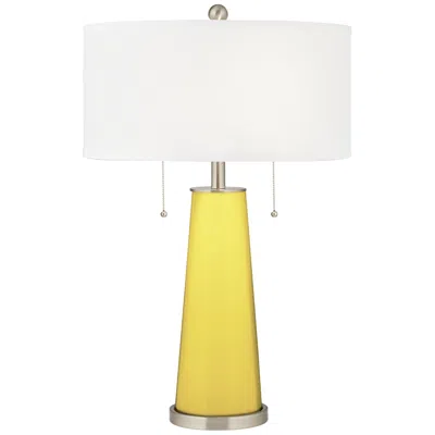 Color Plus Lemon Twist Peggy Glass Table Lamp