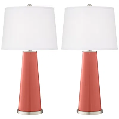 Color Plus Leo 29 1/2" Coral Reef Table Lamps Set Of 2