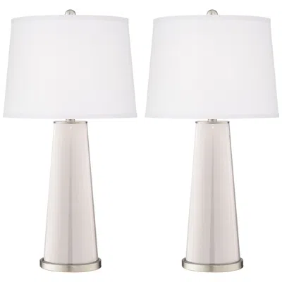 Color Plus Leo 29 1/2" Modern Smart White Table Lamps Set Of 2
