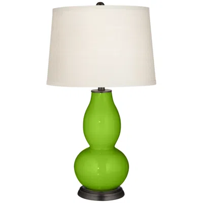 Color Plus Neon Green Double Gourd Table Lamp