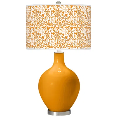 Color Plus Ovo 28 1/2" Gardenia Shade Carnival Orange Table Lamp
