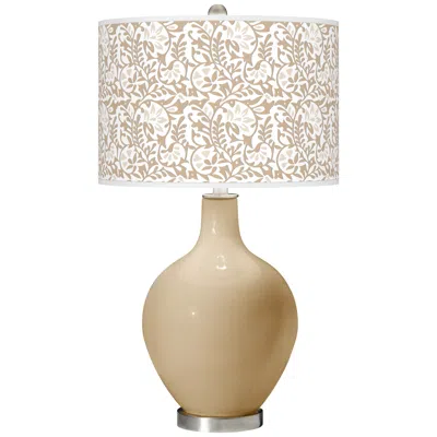 Color Plus Ovo 28 1/2" Gardenia Shade Colonial Tan Table Lamp