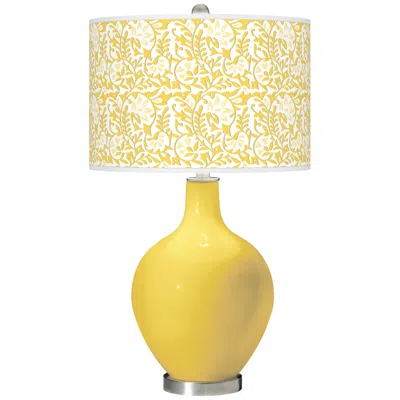 Color Plus Ovo 28 1/2" Gardenia Shade Lemon Zest Yellow Table Lamp