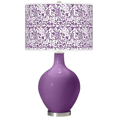 Color Plus Ovo 28 1/2" Gardenia Shade Passionate Purple Table Lamp