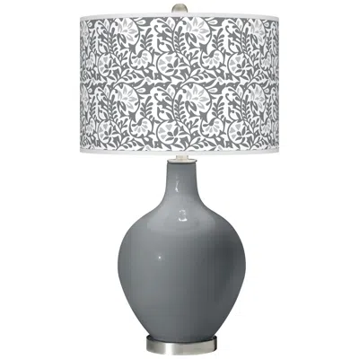 Color Plus Ovo 28 1/2" Gardenia Shade Software Gray Table Lamp