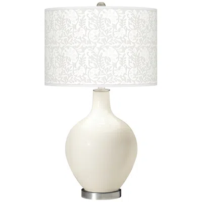 Color Plus Ovo 28 1/2" Gardenia Shade West Highland White Table Lamp