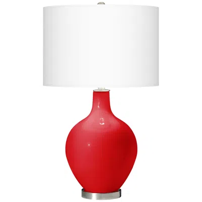 Color Plus Ovo 28 1/2" High Bright Red Table Lamp