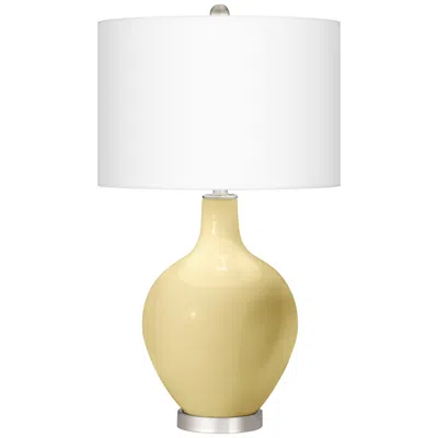 Color Plus Ovo 28 1/2" High Butter Up Yellow Glass Table Lamp