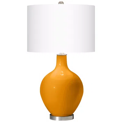 Color Plus Ovo 28 1/2" High Carnival Orange Glass Table Lamp