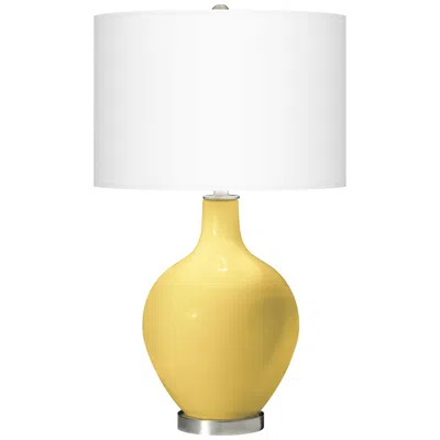 Color Plus Ovo 28 1/2" High Daffodil Yellow Table Lamp
