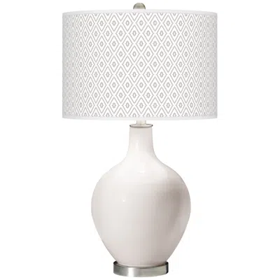 Color Plus Ovo 28 1/2" High Diamonds Shade Smart White Table Lamp