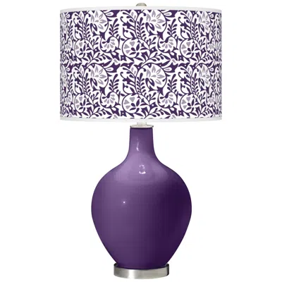 Color Plus Ovo 28 1/2" High Gardenia Shade Acai Purple Table Lamp