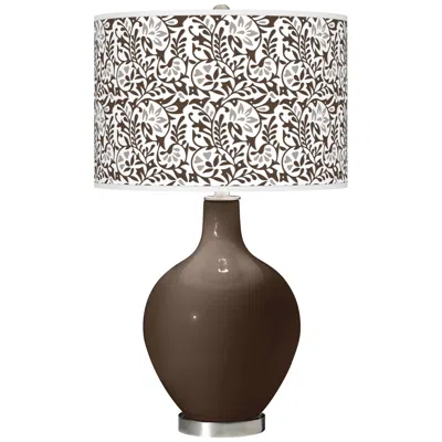 Color Plus Ovo 28 1/2" High Gardenia Shade Carafe Brown Table Lamp