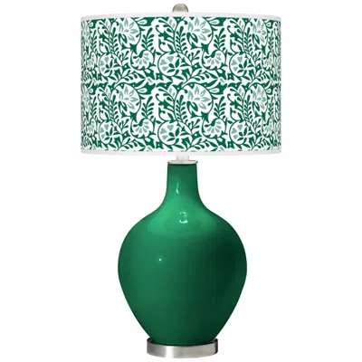 Color Plus Ovo 28 1/2" High Gardenia Shade Greens Table Lamp