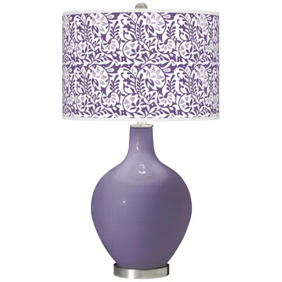 Color Plus Ovo 28 1/2" High Gardenia Shade Purple Haze Table Lamp