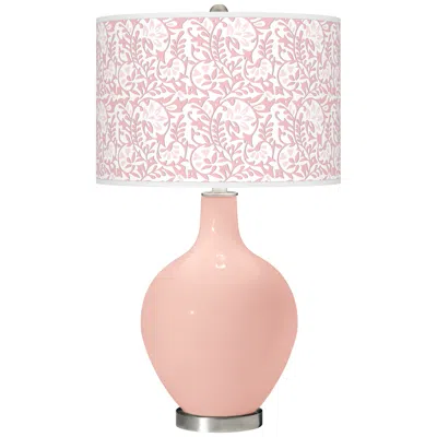Color Plus Ovo 28 1/2" High Gardenia Shade Rose Pink Table Lamp