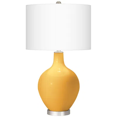 Color Plus Ovo 28 1/2" High Goldenrod Yellow Glass Table Lamp