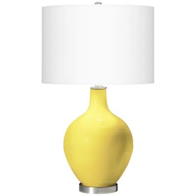 Color Plus Ovo 28 1/2" High Lemon Twist Yellow Table Lamp