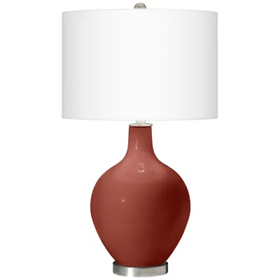 Color Plus Ovo 28 1/2" High Madeira Red Table Lamp