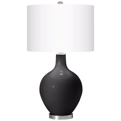 Color Plus Ovo 28 1/2" High Modern Glass Tricorn Black Table Lamp