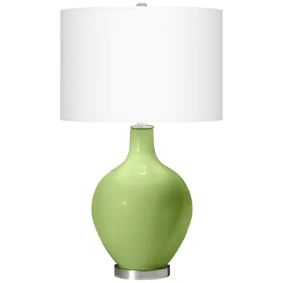 Color Plus Ovo 28 1/2" High Modern Lime Rickey Green Table Lamp